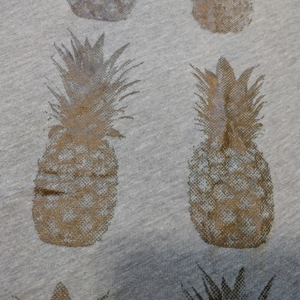 J. Crew Gray Pineapple Tee - Picture 3 of 3